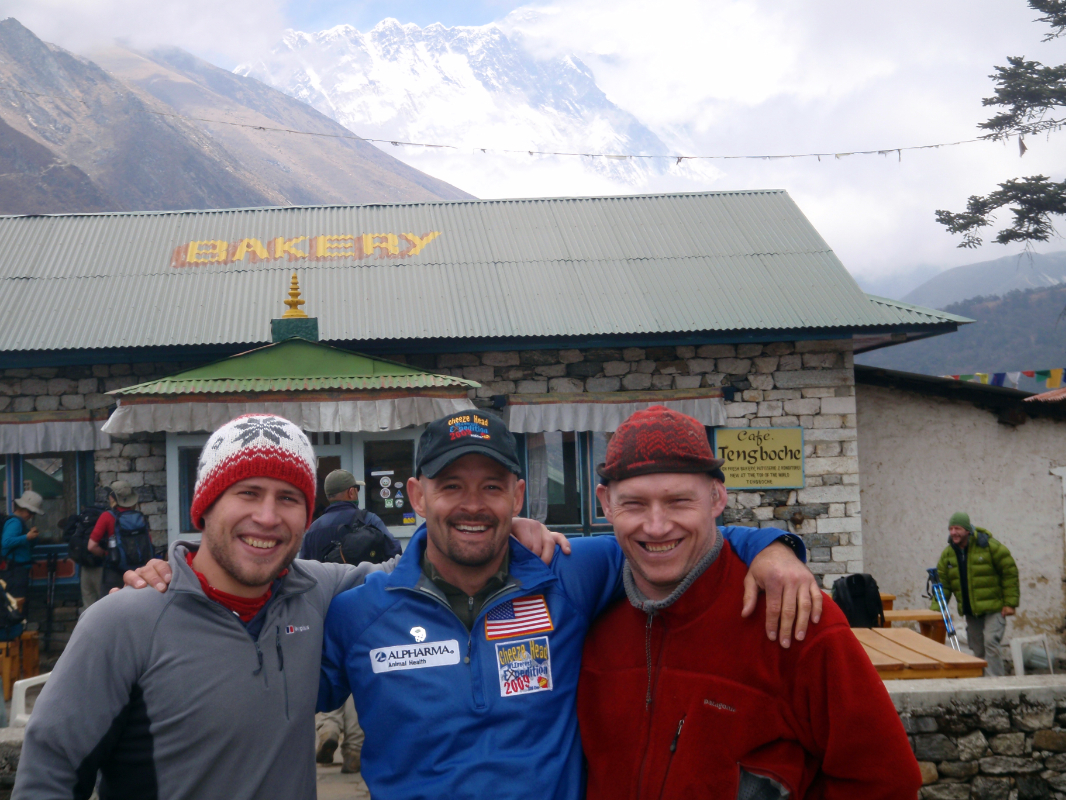 Macklin, Carder and I at Tengboche 2